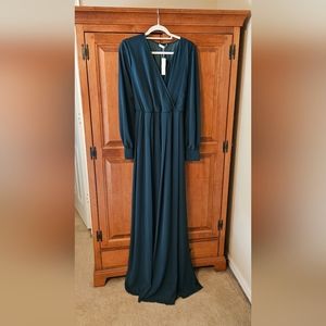 Baltic Born,  teal maxi dress